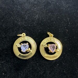 Gold filled June Birthstone Pendants